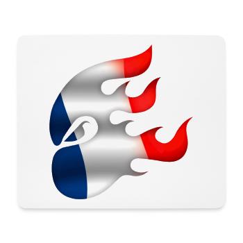 Drapeau de la France - France - Ninja - Tapis de souris (format paysage) - blanc - Devant
