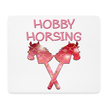 HOBBY HORSING PFERDE - Mousepad (Querformat) - Weiß - Vorne