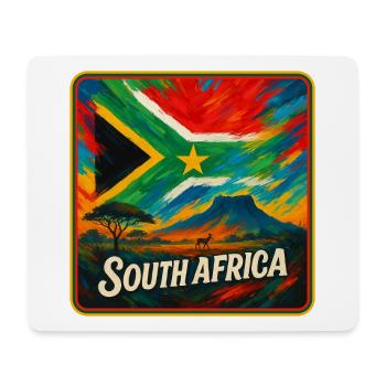 South Africa Flag Design - Mouse Pad (horizontal) - white - Front