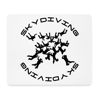 Skydiving - Mousepad (Querformat) - Weiß - Vorne