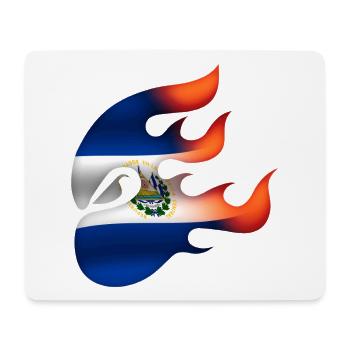 Flagge von El Salvador - Der Retter - Ninja - Mousepad (Querformat) - Weiß - Vorne