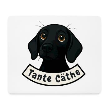 Schweißhund Tante Cäthe - Mousepad (Querformat) - Weiß - Vorne
