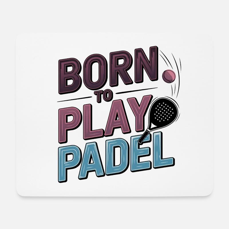 Kinder zum Padelspielen - Mousepad (Querformat) - Weiß