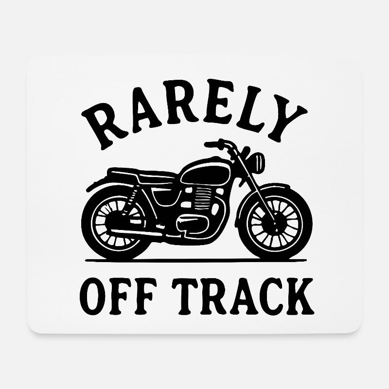 rarely off track motorcycle - Mouse Pad (horizontal) - white