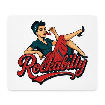 Rockabilly Forever Cherries Wife 50s Gift - Mouse Pad (horizontal) - white - Front