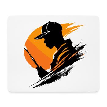 Artist Painting Studio - Mouse Pad (horizontal) - white - Front