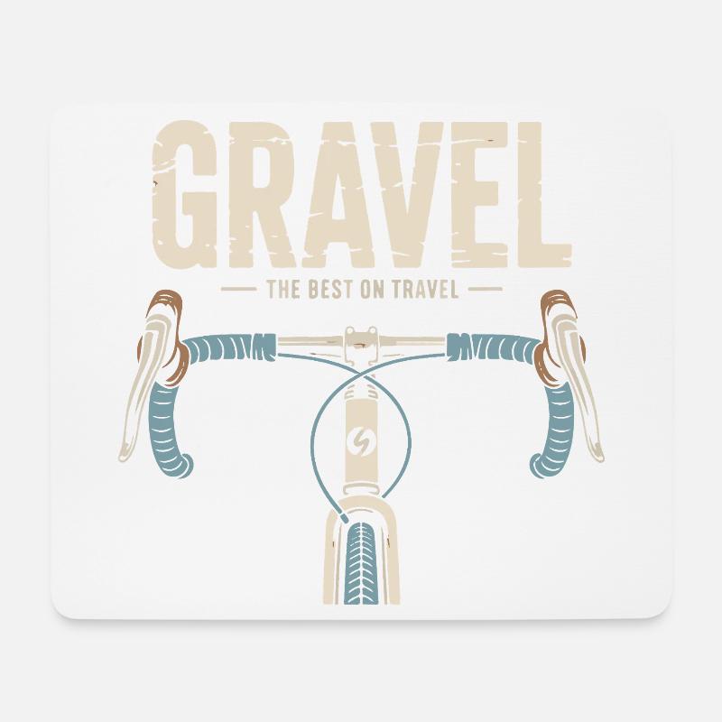 Gravel - Das Beste auf Reisen - Mousepad (Querformat) - Weiß