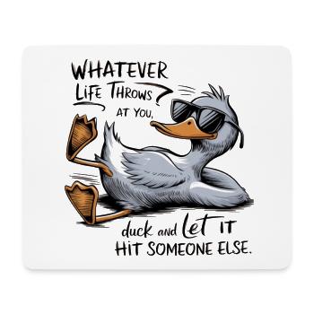 Sassy Goose with Glasses and Text - Mouse Pad (horizontal) - white - Front