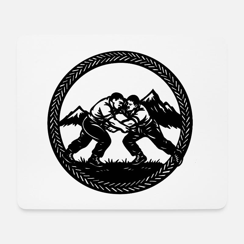 Schwinger_1_black - Mousepad (Querformat) - Weiß