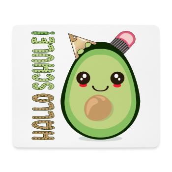 HALLO SCHULE AVOCADO SCHULANFANG SCHULKIND - Mousepad (Querformat) - Weiß - Vorne