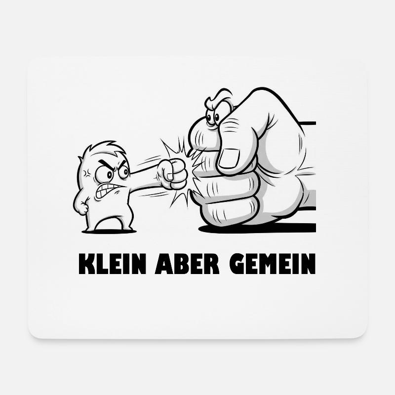 Sarkastischer Spruch: Kein aber Gemein - Mousepad (Querformat) - Weiß