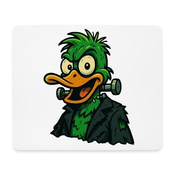 Frankenquack – Crazy Halloween Duck - Mouse Pad (horizontal) - white - Front