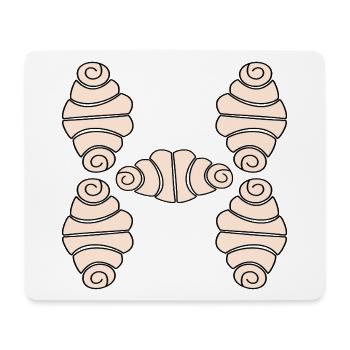 ANFANGSBUCHSTABE H FRANZBRÖTCHEN - Mousepad (Querformat) - Weiß - Vorne