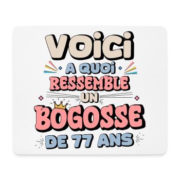 77th Birthday Humor - Mouse Pad (horizontal) - white - Front