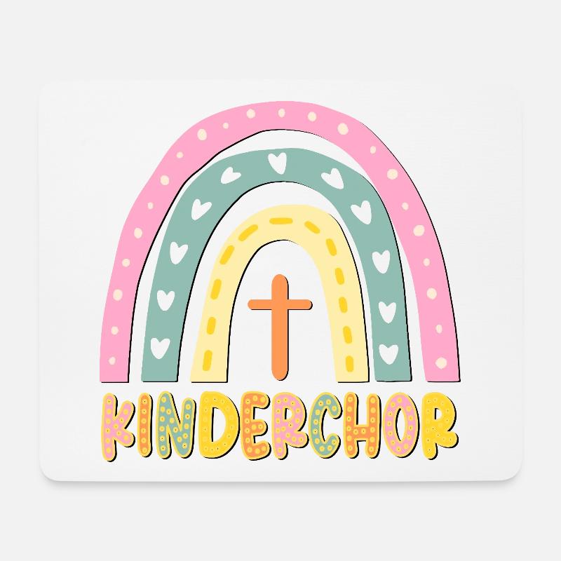 KINDERCHOR CHRISTLICHER GLAUBE - Mousepad (Querformat) - Weiß