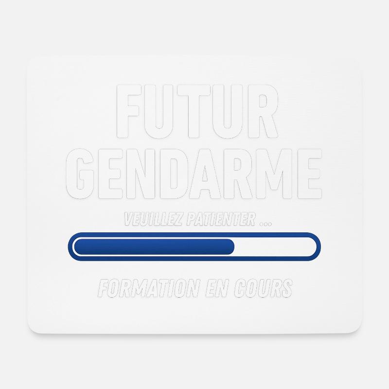 Futur gendarme - Tapis de souris (format paysage) - blanc