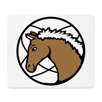 Pferd Süß Pony Fohlen Pferdemädchen Niedlich Comic - Mousepad (Querformat) - Weiß - Vorne