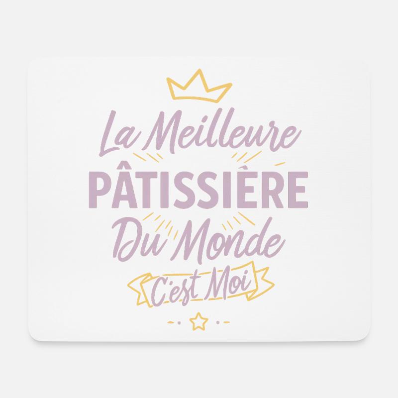 Der beste Konditor der Welt - Mousepad (Querformat) - Weiß