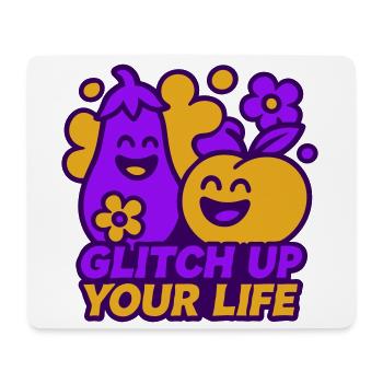 Happy Glitch Couple - Mousepad (Querformat) - Weiß - Vorne