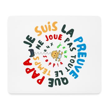 Humorous 🎮 birth gift Gamer Dad - Mouse Pad (horizontal) - white - Front