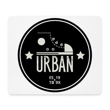 Urban Style Badge Featuring Red Sneaker and Bold - Mouse Pad (horizontal) - white - Front