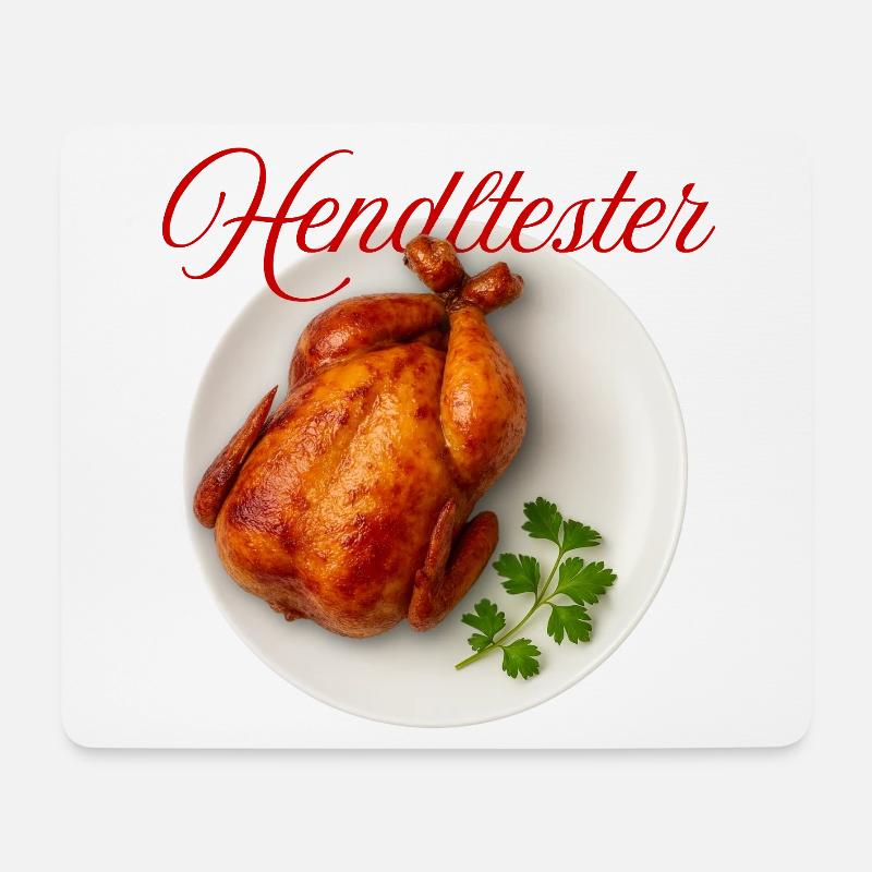 HendlHester Coq au Vin Illustration - Mousepad (Querformat) - Weiß