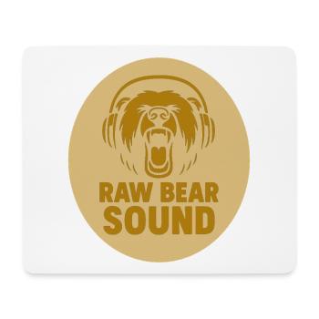 Bears Logo with Headphones - Mouse Pad (horizontal) - white - Front