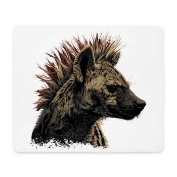 Hyäne Punkrock  - Mousepad (Querformat) - Weiß - Vorne