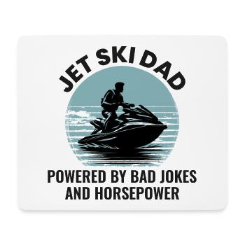 Drôle Jet Ski Papa Puissance - Tapis de souris (format paysage) - blanc - Devant