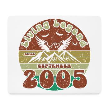 20th birthday Living Legend since VIN 09/2005 - Mouse Pad (horizontal) - white - Front