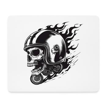 Ride or Die – Skull Rider - Mouse Pad (horizontal) - white - Front
