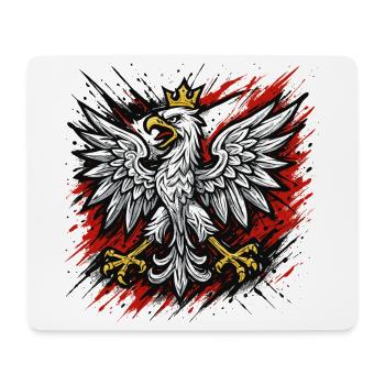 Polen Polska Adler Flagge Patriotismus Geschenk - Mousepad (Querformat) - Weiß - Vorne