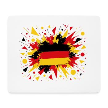 German Flag in Brush Style - Mouse Pad (horizontal) - white - Front