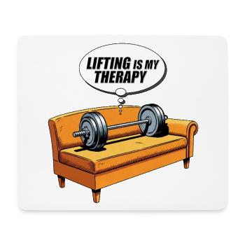 Liftung ist meine Therapie Couchdesign - Mousepad (Querformat) - Weiß - Vorne