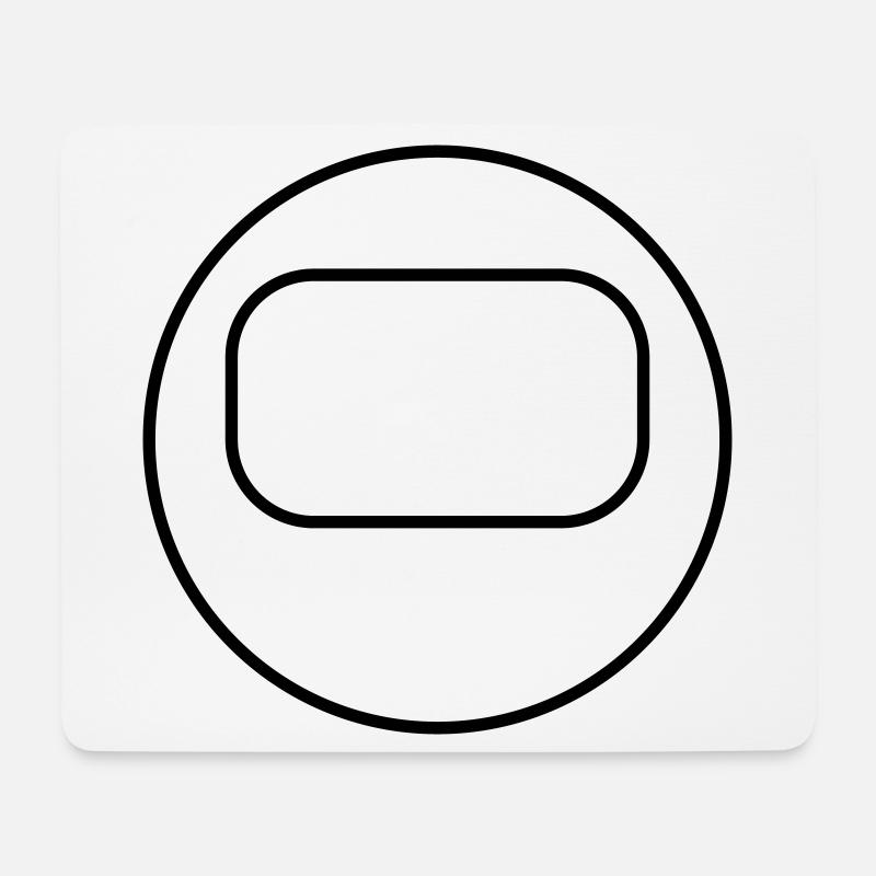 Geometric Abstract Artist Design - Mouse Pad (horizontal) - white
