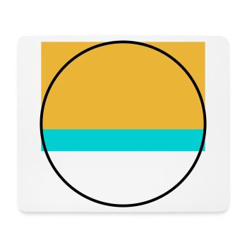 Minimalist Sunset Over Ocean - Mouse Pad (horizontal) - white - Front