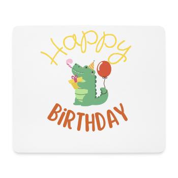 Joyeux anniversaire  - Tapis de souris (format paysage) - blanc - Devant
