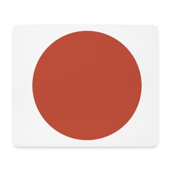 Abstract Earth Tones Pattern - Circle in Dark Red - Mouse Pad (horizontal) - white - Front