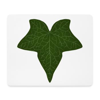 Elegant Green Ivy Leaf Pattern - Mouse Pad (horizontal) - white - Front
