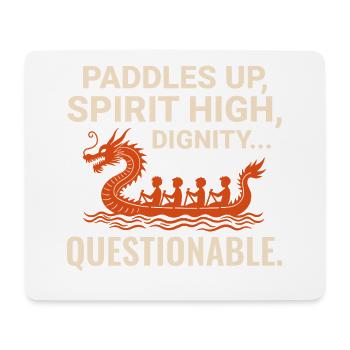 Drachenboot-Rennmannschaft - Mousepad (Querformat) - Weiß - Vorne