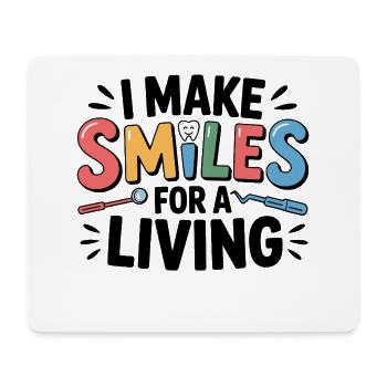 Couronnes Bridges Artisanat Dental Lab Tech - Tapis de souris (format paysage) - blanc - Devant