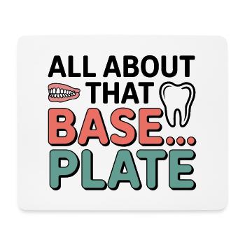 Grundplatte für Dentallabortechniker - Mousepad (Querformat) - Weiß - Vorne