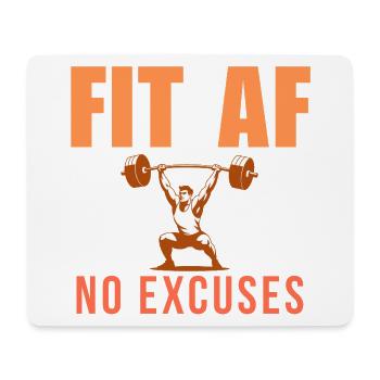 Motivation zum Krafttraining - Mousepad (Querformat) - Weiß - Vorne