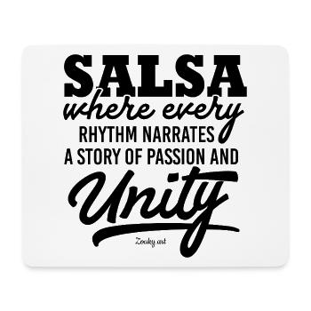 Cuban Salsa Dance Music T-Shirt Love - Mouse Pad (horizontal) - white - Front