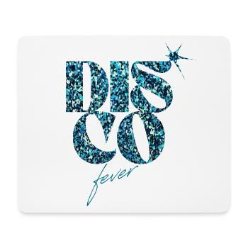 Glitzer Disco Fever Blau Design - Mousepad (Querformat) - Weiß - Vorne