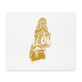 Duotone-Illustration Kirche Saint-Nicolas in Toulouse - Mousepad (Querformat) - Weiß - Vorne