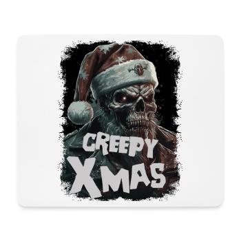 Zombie mit Weihnachtsmütze - Mousepad (Querformat) - Weiß - Vorne