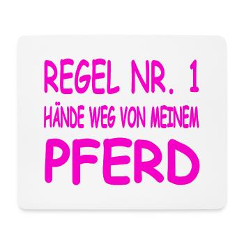 horses - Mouse Pad (horizontal) - white - Front