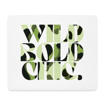 Wild Bold Chic Camouflage Chic - Mouse Pad (horizontal) - white - Front