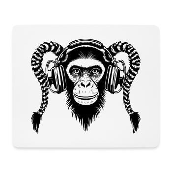 Festival Monkey Head Dawn Rave Edition Chemise - Tapis de souris (format paysage) - blanc - Devant